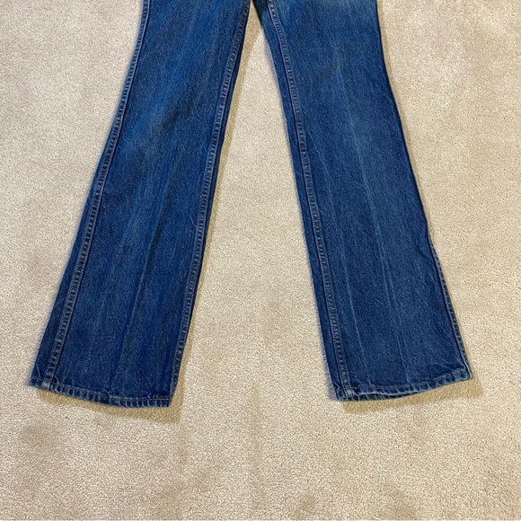 Vintage Big E LEVIS maroon label flare, high waist rare jeans vintage size 5 - Picture 5 of 14